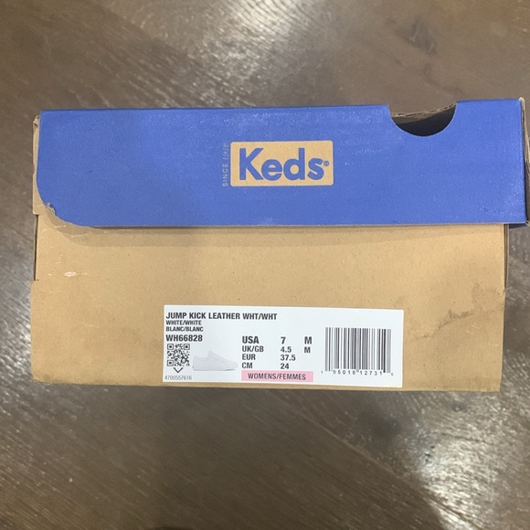 ✨ Keds Jump Kick White Leather Sneakers — Size 7 (Women’s) ✨ - Picture 9 of 10